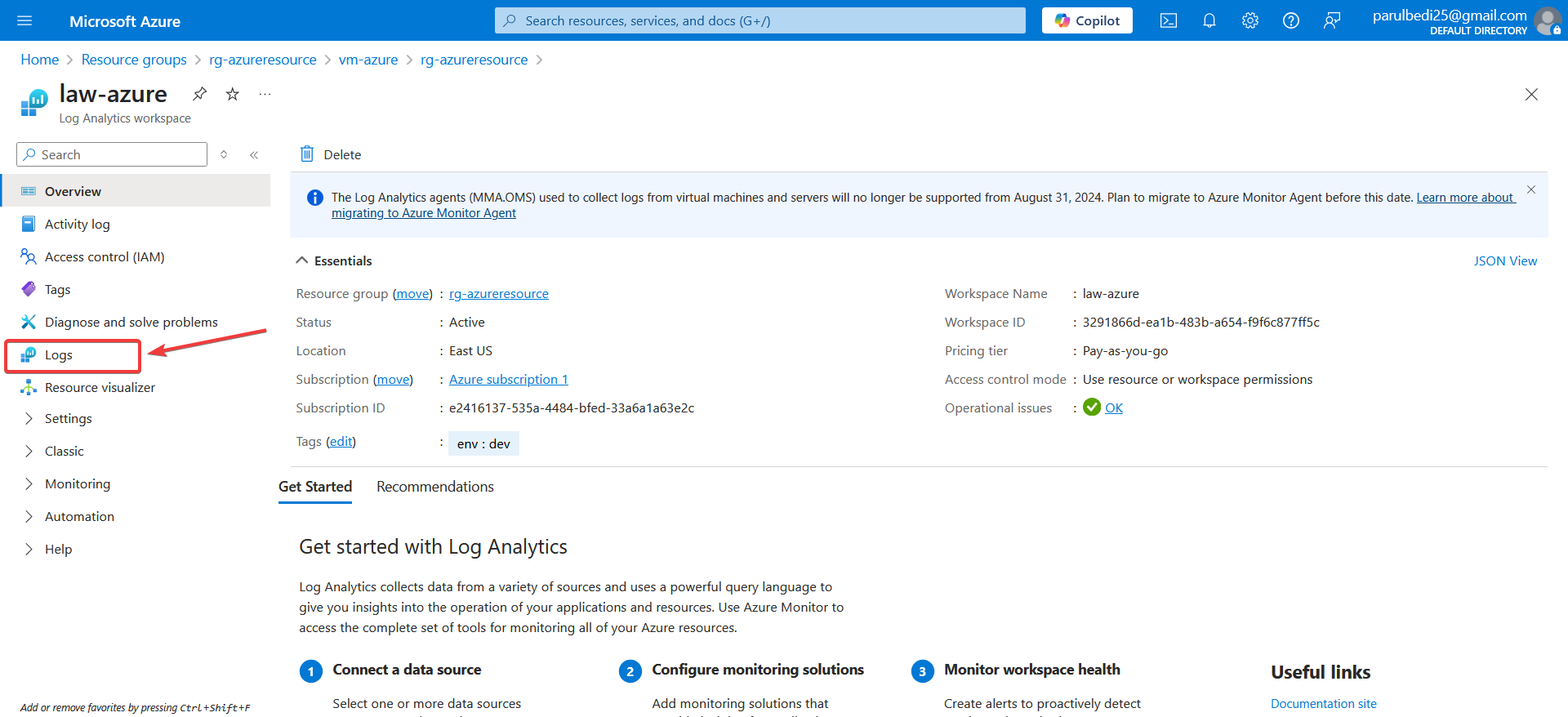 Log Analytics Logs