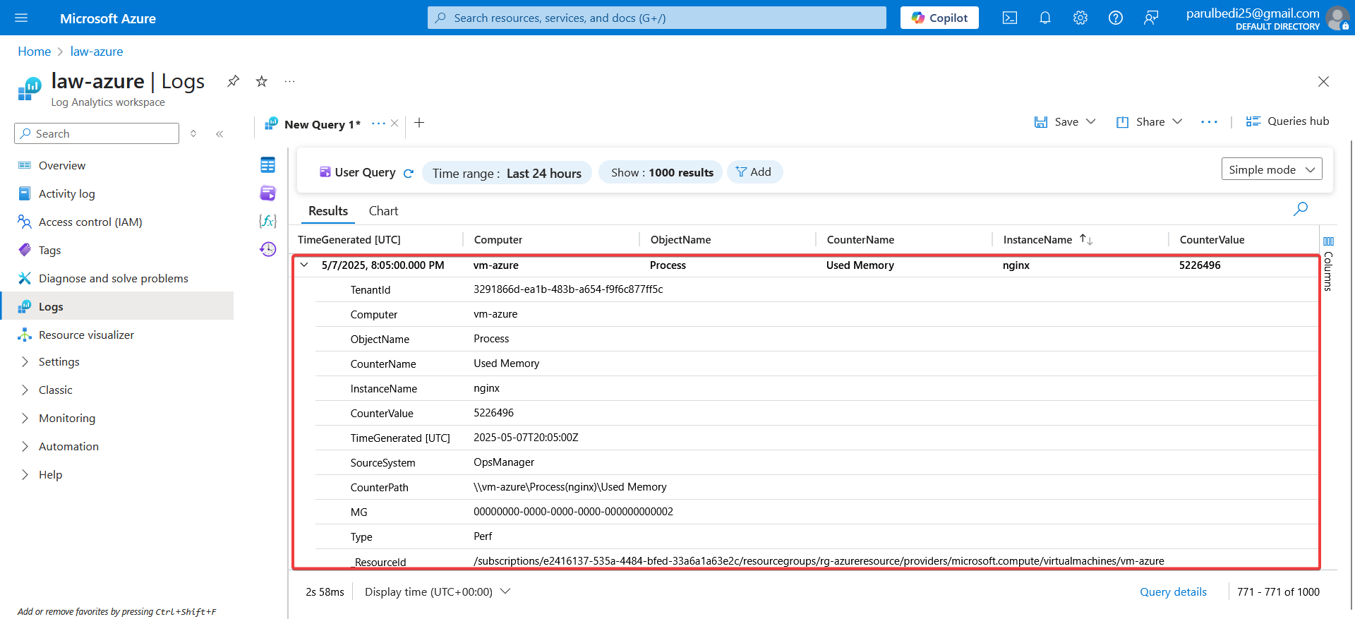 Log Analytics Logs